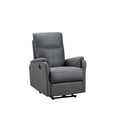 thumbnail image 2 of Power Recliner Chair, Adjustable Single Recliner Sofa with USB Port and Lumbar Support, Ergonomic Lounge Chair with Thick Seat Cushion for Living Room Bedroom Small Spaces, Grey, 2 of 7