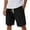 Black, variant on Chino Shorts Men Big and Tall Elastic Waist Drawstring Bermuda Shorts Spilt Draped Shorts Weekend Clothes