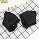 thumbnail image 2 of GOOHOCHY Guantes de gimnasio para hombre y mujer, de silicona antideslizante, sin dedos, acolchados con correa para la muñeca y protección para la palma (negros, talla M), 2 of 7
