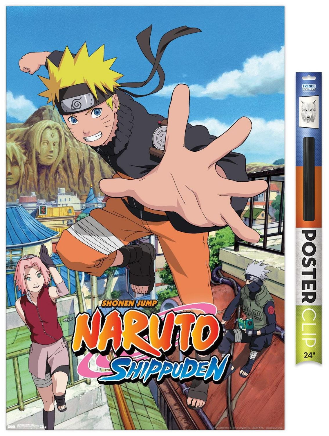 Naruto Shippuden - Jump Wall Poster, 22.375" x 34"