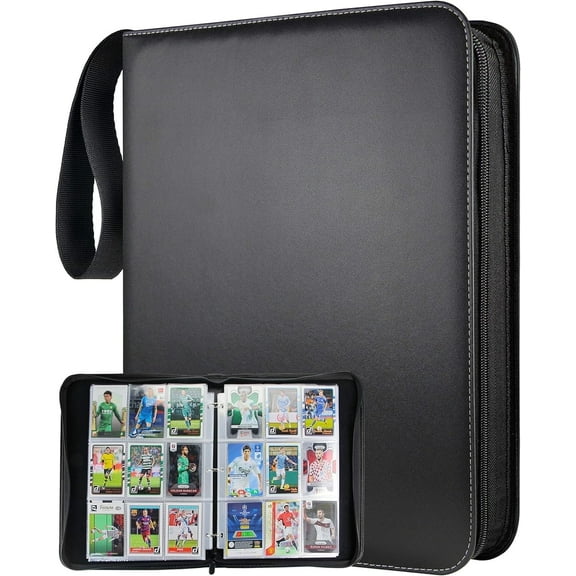 Trading Card Binder 9 Pocket Double Sided 900 Card Capacity