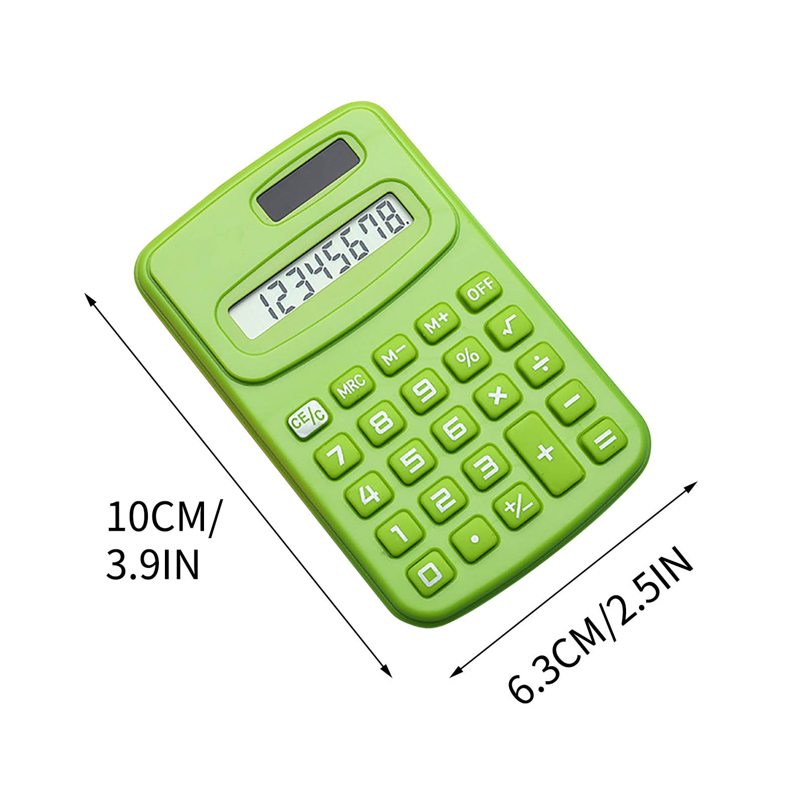 Calculatrice De Poche Solaire - 8 Chiffres LCD - Pour Enfants, école, Bureau - Design Coloré