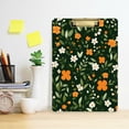 thumbnail image 2 of FORMRS Acrylic Clipboard with Low Profile Clip Standard A4 Letter Size, 12.5" x 9", Orange Flowers, 2 of 8