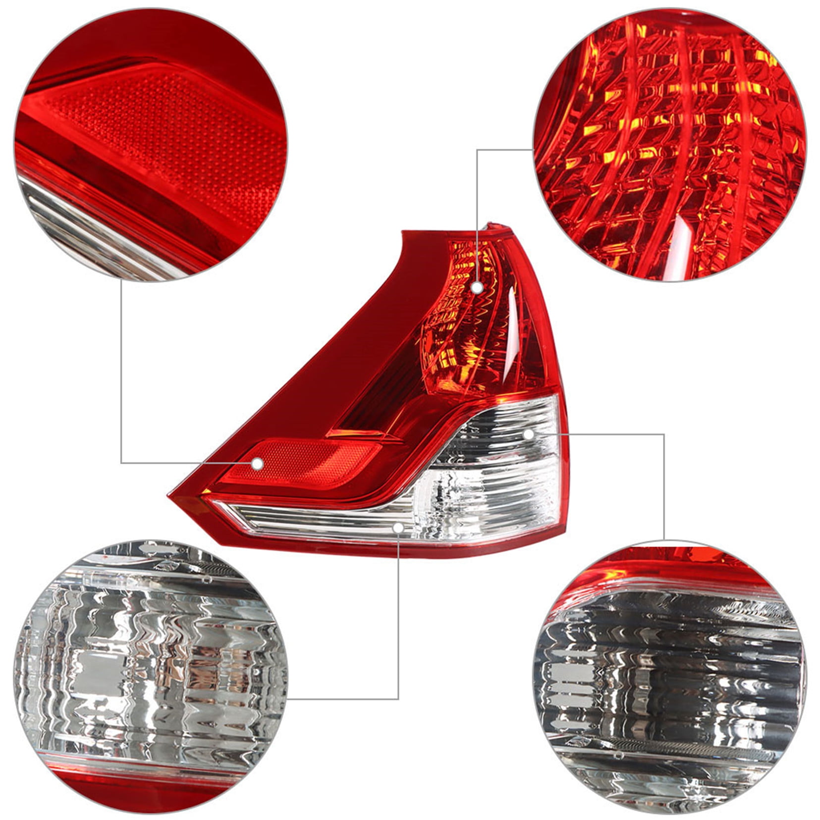 SEBLAFF Rear Left Tail Light Assembly Driver Side Replacement for 2012-2014 Honda CRV 4-Door 33550-T0A-A01
