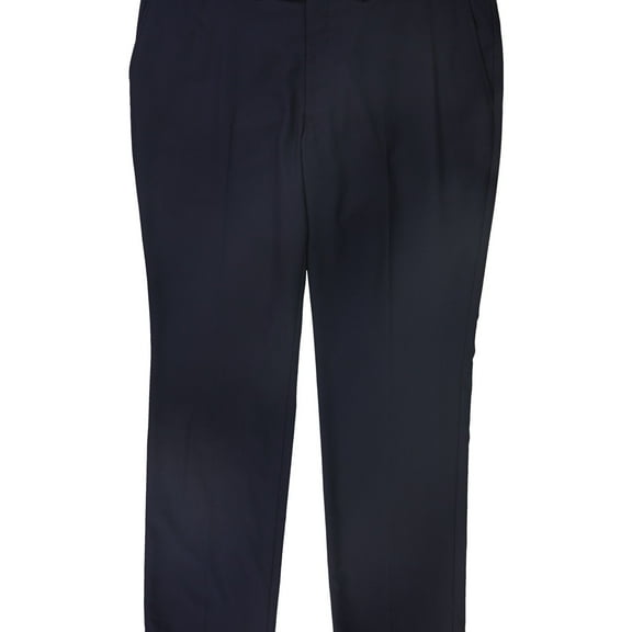 Kenneth Cole Mens Techni-Cole Casual Trouser Pants, Blue, 42W x 32L