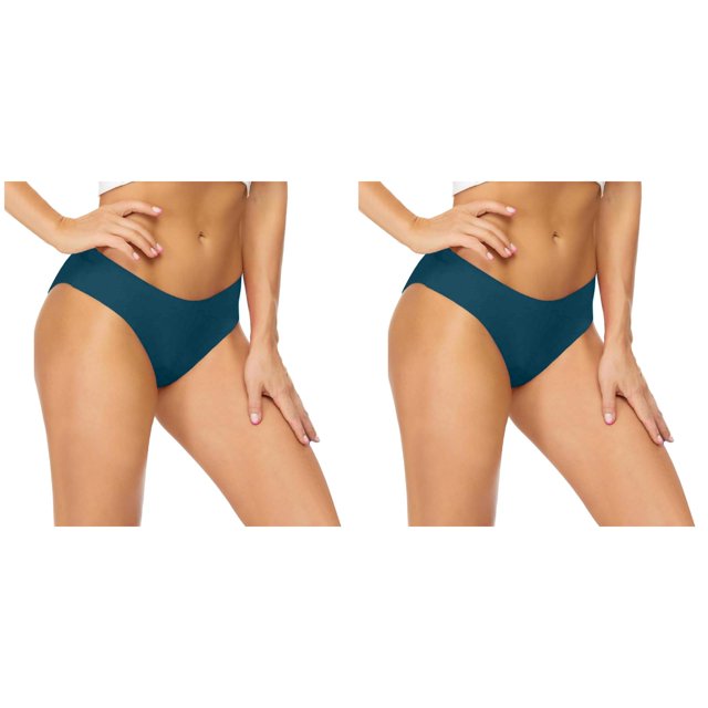(Lot de 2) 2025 Bas de Maillot de Bain Taille Basse pour Femmes Bikini Bas Rétro Basique Maillot de Bain Hommes Couverture Complète Maillot de Bain Mi-Long