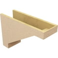 thumbnail image 5 of 8"W x 24"D x 16"H Classic Burlington Rough Cedar Woodgrain TimberThane Corbel, Primed Tan, 5 of 6