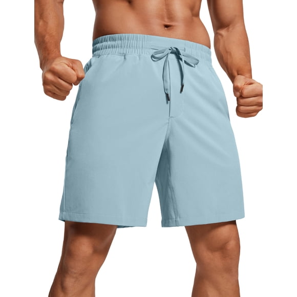 Shorts Deportivos para Hombre CRZ YOGA 7" Secado Rápido con Bolsillos L