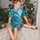 thumbnail image 4 of Fotbe Underwater Dolphin Scene Pijama Estampada de 2 Piezas para Niños – Ropa de Dormir de Manga Corta Cómoda para Niños y Niñas, Camiseta y Shorts de Algodón-3X-Large, 4 of 6