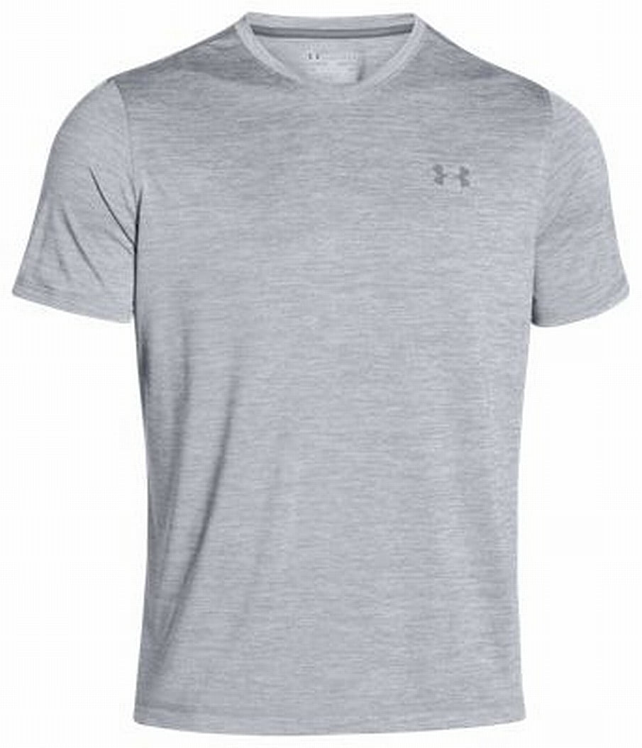 Download Under Armour - Men's Gray Loose Fit UA Tech V Neck Tee ...
