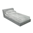 thumbnail image 2 of Ambesonne Grey and White Fitted Sheet & Pillow Sham Set, Vertical Board, Twinxl, Grey, 2 of 2