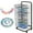 Black, variant on Amkui 16/25 Shelfs Mobile Art Drying Rack for Classrooms & Art Studios, Canvas/Paint Drying Rack, Wall Mountable Art Storage Rack with Wheels, Black/Blue