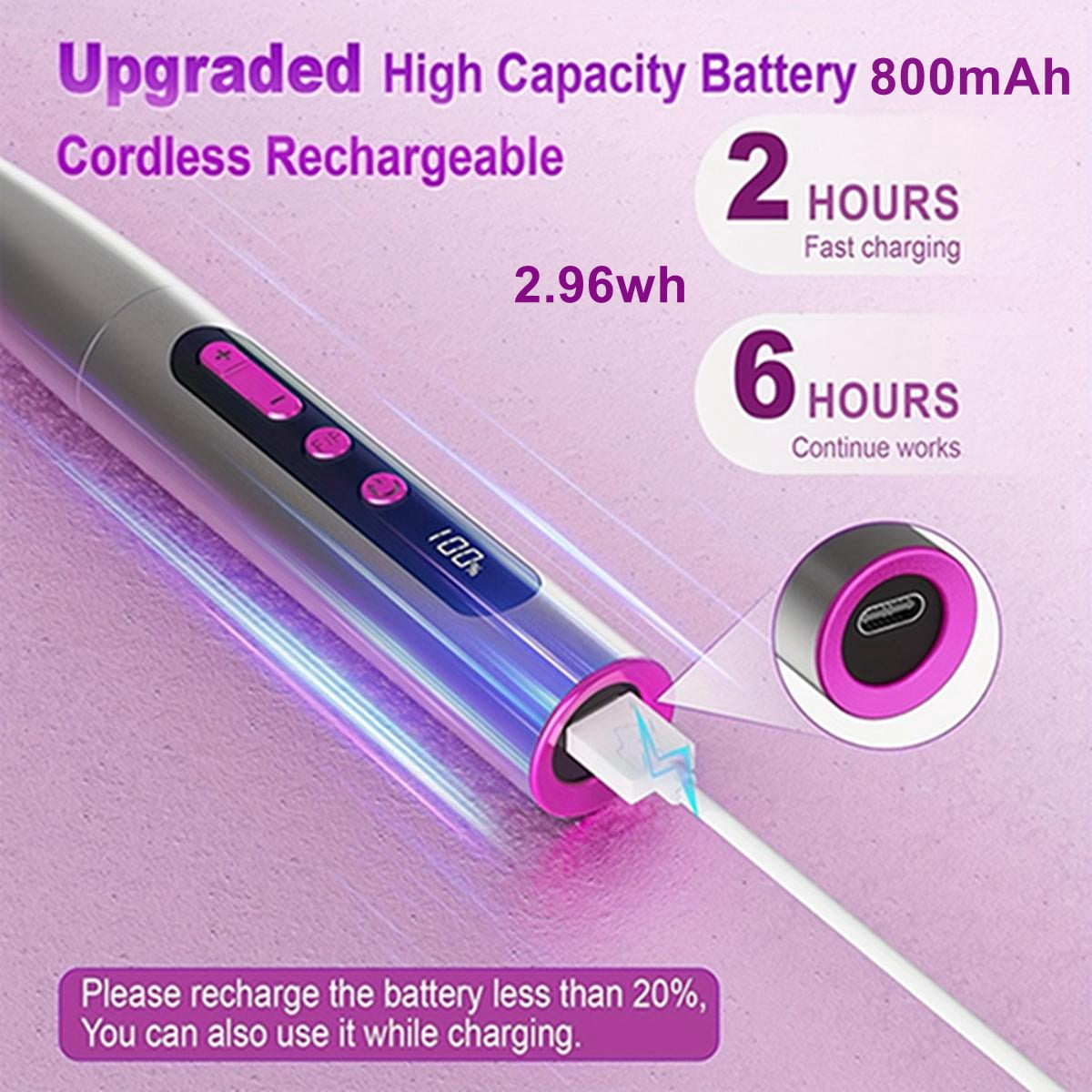 Cordless Electric Nail Drill Machine, 35000RPM Professional Nail File for Acrylic Gel Nails, 13 in 1 Manicure Pedicure Kit with LCD Display, 5 Speeds(Gray)