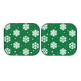 thumbnail image 7 of Kll Snowflake Windshield Sun Shade 2-Piece Foldable Car Front Window Sunshade For Most Sedans Suv Truck- Medium, 7 of 7