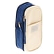 thumbnail image 5 of Estuche grande con cremallera para lápices, bolígrafos y estuche de tela para oficina y estudiante, color azul marino/leche (tamaño grande), 5 of 5