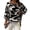 Black, variant on Printed 3/4 Sleeve Shirts For Women Crewneck High Low Hem Tops Fall Casual Elegant Fashion Flowy Tunic Shirt