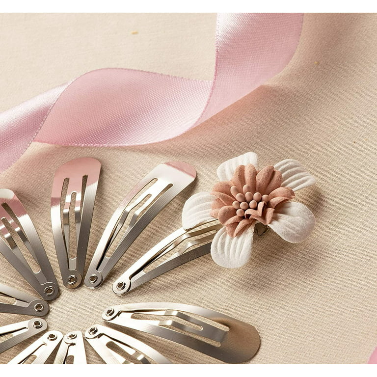 Metal Snap Barrettes Hair Clips for Women, Teens : Amy's Store LLC