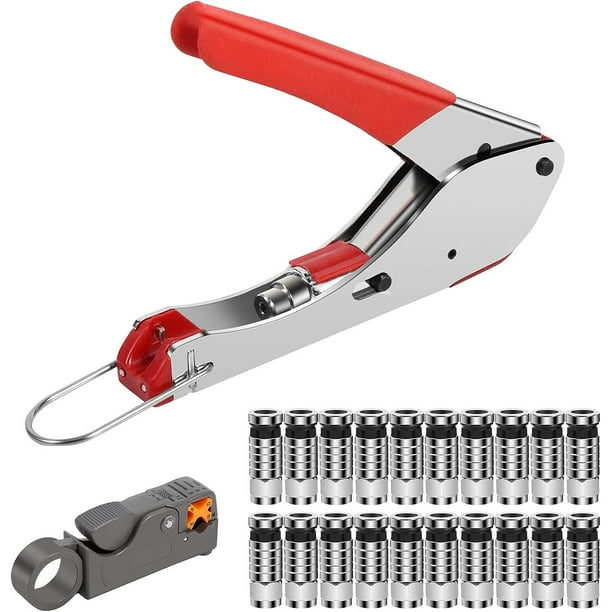 Coaxial cable crimping tool kit online