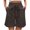 Dark Gray, variant on Iyufng Shorts for Women Plus Size Shorts,Women's Casual Shorts with Elastic Waist Tether Solid Color Straight Leg Short Pants