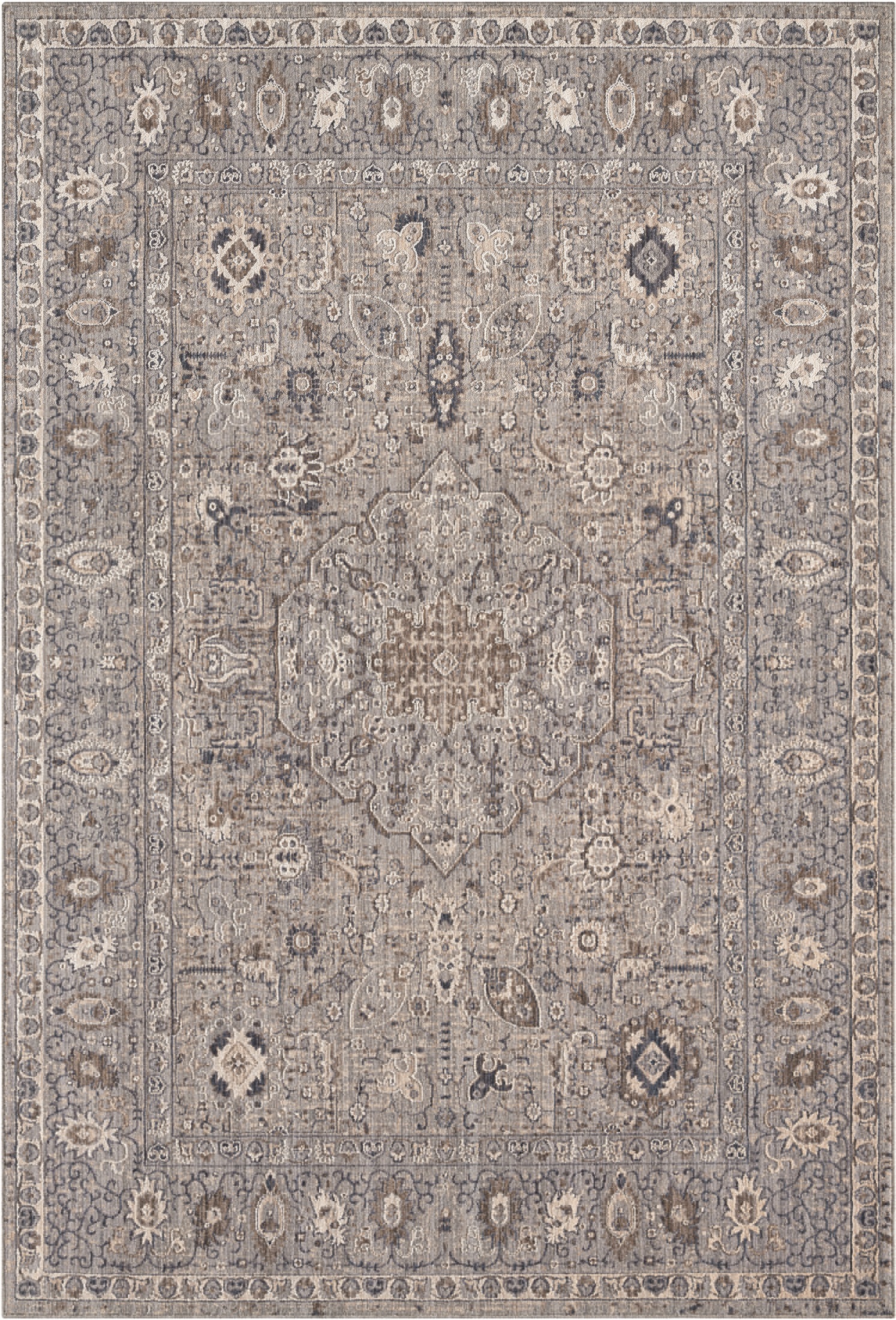 United Weavers Utopia Roseau Contemporary Abstract Area Rug, Blue, 12'6" x 15'