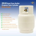 thumbnail image 6 of Flame King 20LB Empty Floor Buffer Steel Propane Tank Cylinder, Vapor Valve & Level Gauge, 6 of 9