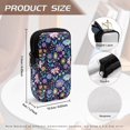 thumbnail image 6 of SEANATIVE Double Glasses Case for Women Men, Neoprene Zipper Eyeglass Pouch Water-Resistant Scratch-Proof Lightweight Travel Glasses Bag for Eyeglasses Sunglasses, Hippie Lotus Flower Blue Violet, 6 of 7
