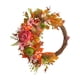 thumbnail image 4 of Guirnalda de flores artificiales para el Día de Acción de Gracias, corona de otoño para la puerta principal, cosecha de otoño Flor naranja, 4 of 9