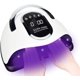 thumbnail image 1 of Lámpara de uñas UV LED de 280 W, secado rápido para casa y salón, secador de uñas LED de 66 perlas para esmalte de gel con sensor automático, temporizador de 4 ajustes y mango., 1 of 5