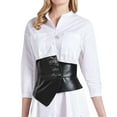 thumbnail image 3 of Women's Snap Button Corset Belt Wide Elastic Belts For Dress Stretchy Waistband, 3 of 4