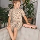 thumbnail image 4 of Balery Red Wine Conjunto de Pijama Infantil de Manga Corta con Estampado – Ropa de Dormir de Algodón Suave-4X-Large, 4 of 6