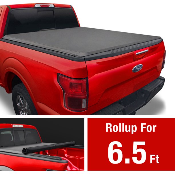 Soft Roll Up Truck Bed Tonneau Cover For 2015 2019 Ford F 150 Styleside 6 5 Bed Walmart Com Walmart Com