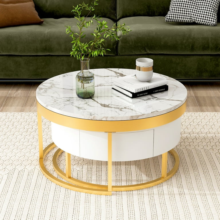 Harper & Bright Designs Gold Round Ne...