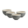 thumbnail image 5 of Stone Lain Serenity 16-Piece Stoneware Round Dinnerware, Service for 4, 2-Tone, Dark Gray-Cream, 5 of 7