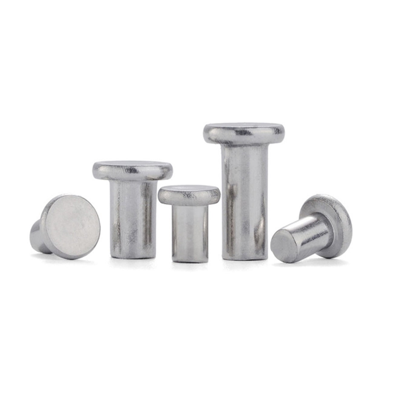 5 Pcs Stainless Steel 304 Solid Flat Head Rivets Countersunk Head Nail M6X100mm.