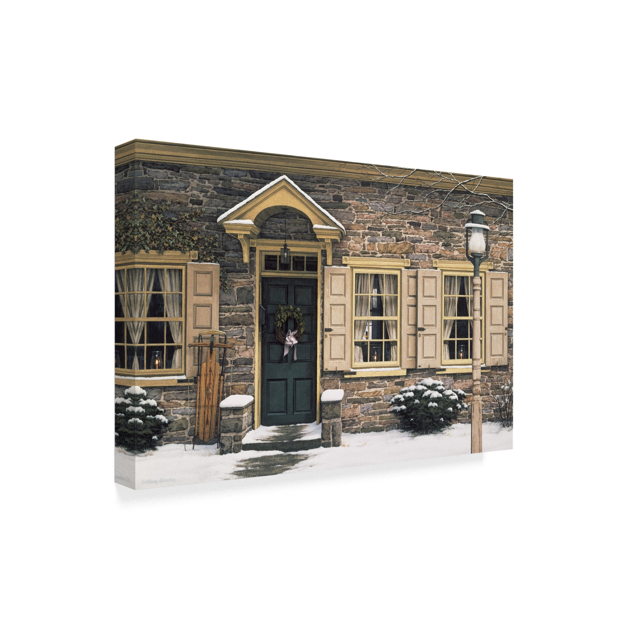 Trademark Fine Art 'Welcome Home Winter' Canvas Art by William Breedon