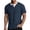 Navy, variant on Fnnxeal Mens T-Shirts Solid Casual Short Sleeve Crew Neck Button Summer Navy Shirts for Men Size M