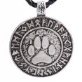 thumbnail image 4 of Collier Amulette Imprimé Vikings Nordiques Pendentif l'Ours Talisman Rune Nordique, 4 of 8