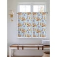 thumbnail image 2 of Blue Bunny Easter 2 Panel Kitchen Curtains for Windows, Colorful Eggs Rabbits Pastoral Bathroom Privacy Curtain, Home Décor Window Treatment for Bedroom/Living Room 55"x45", 2 of 6