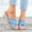 Blue, variant on SMihono Sandals Womens Summer Plus Size Women Summer Shoes Denim Cross Slope Heel Thick Soled Round Head Beach Slippers Slipper On Clearance
