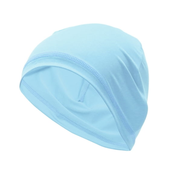 Cycling Hat Sweat Wicking, Breathable Helmet Liner Lycra-Fabric Sky Blue 24x15cm/9.45"x5.91" 1 Pcs