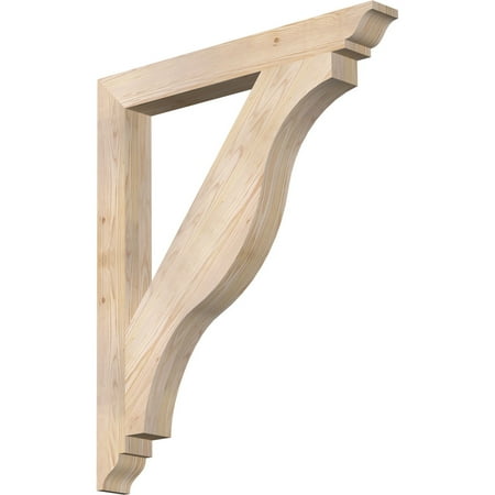 

Ekena Millwork 3 1/2 W x 32 D x 38 H Funston Traditional Smooth Bracket Douglas Fir