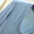 thumbnail image 6 of Sexlip Women's Top V-Neck Casual Solid Pattern Stylish Look All Occasion Use Soft Comfortable Perfect for Casual Outings Blue XL, 6 of 9