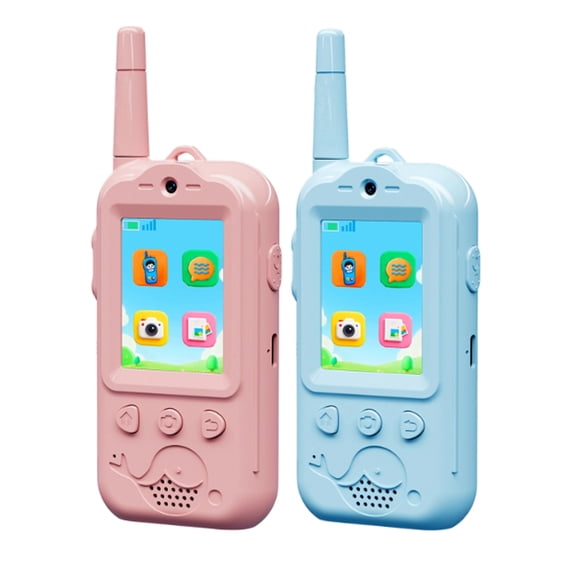 Walkie Talkies for Kids with HD Camera，2 Pack Rechargeable Video Walkie Talkies, Indoor Outdoor Kids Toys for Outdoor Play Camping Hiking, Birthday Gift for Boy & Girl Age 3-8