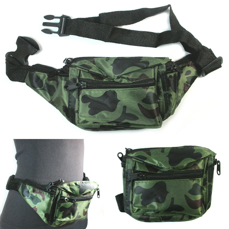 Grey Camouflage Plus Size Fanny Pack with Adjustable Strap 29-49 Inche -  Zodaca