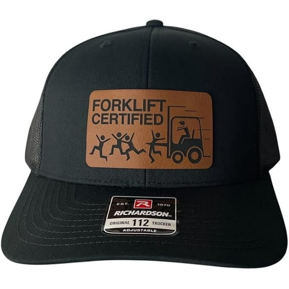 Mars NY Forklift Certified Funny Trucker Daddy Hat (Black)
