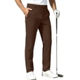 thumbnail image 5 of Akiihool Loose Cargo Pants for Men Men's Relaxed Fit Twill Pants Flat Front Pants Coffee,33, 5 of 6