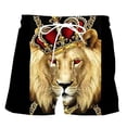 thumbnail image 4 of Bañador masculino de lujo, informal, con estampado 3D, estilo veraniego, de manga corta, estilo hip hop negro, de secado rápido, divertido, 4 of 4