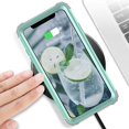 thumbnail image 4 of iPhone XR Cases, XR iPhone Case, 3 in 1 Heavy Duty Rugged Hybrid Hard PC Cover Soft Silicone Bumper Impact Resistant Shockproof Protective Cases for iPhone XR 6.1 Inch (2018), Mystic Green, 4 of 8