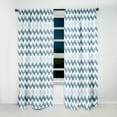 thumbnail image 4 of Designart "Modern Monochrome Zigzag I" Chevron Blackout Curtain Single Panel, 4 of 4