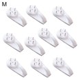 thumbnail image 1 of AMERTEER 10Pcs Mini Powerful Tracelss Wall Mounted Hanging Nail Hooks Removable Hanger, 1 of 12
